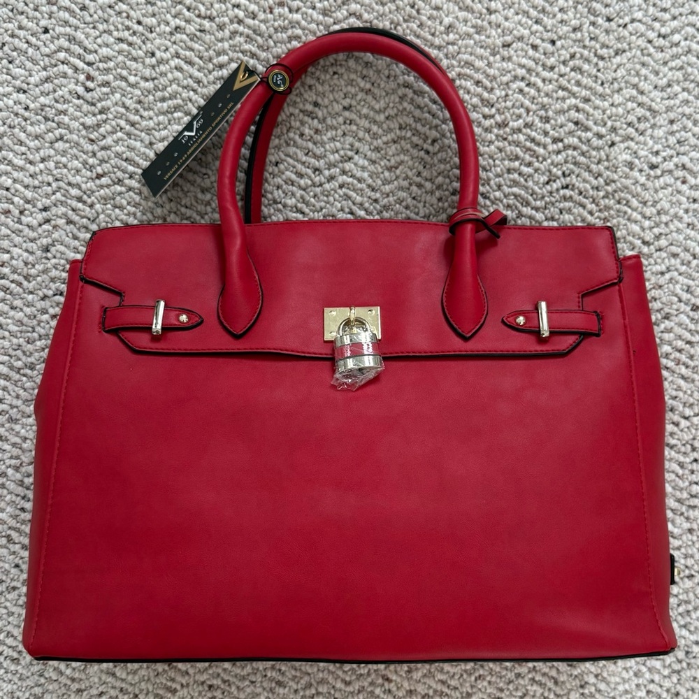 Versace 19-69 Abbigliamento Sportivo SRL Red Tote Bag Purse